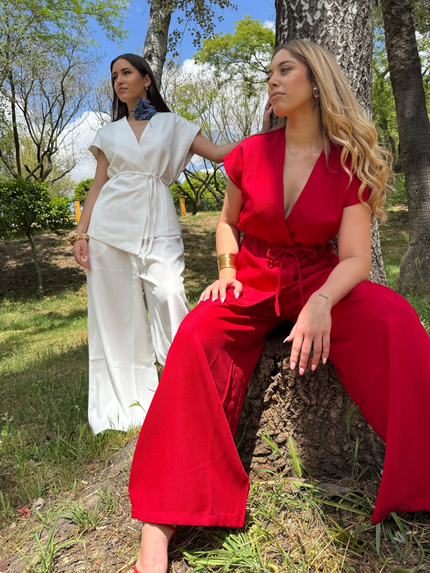 Conjunto estilo kimono lazada