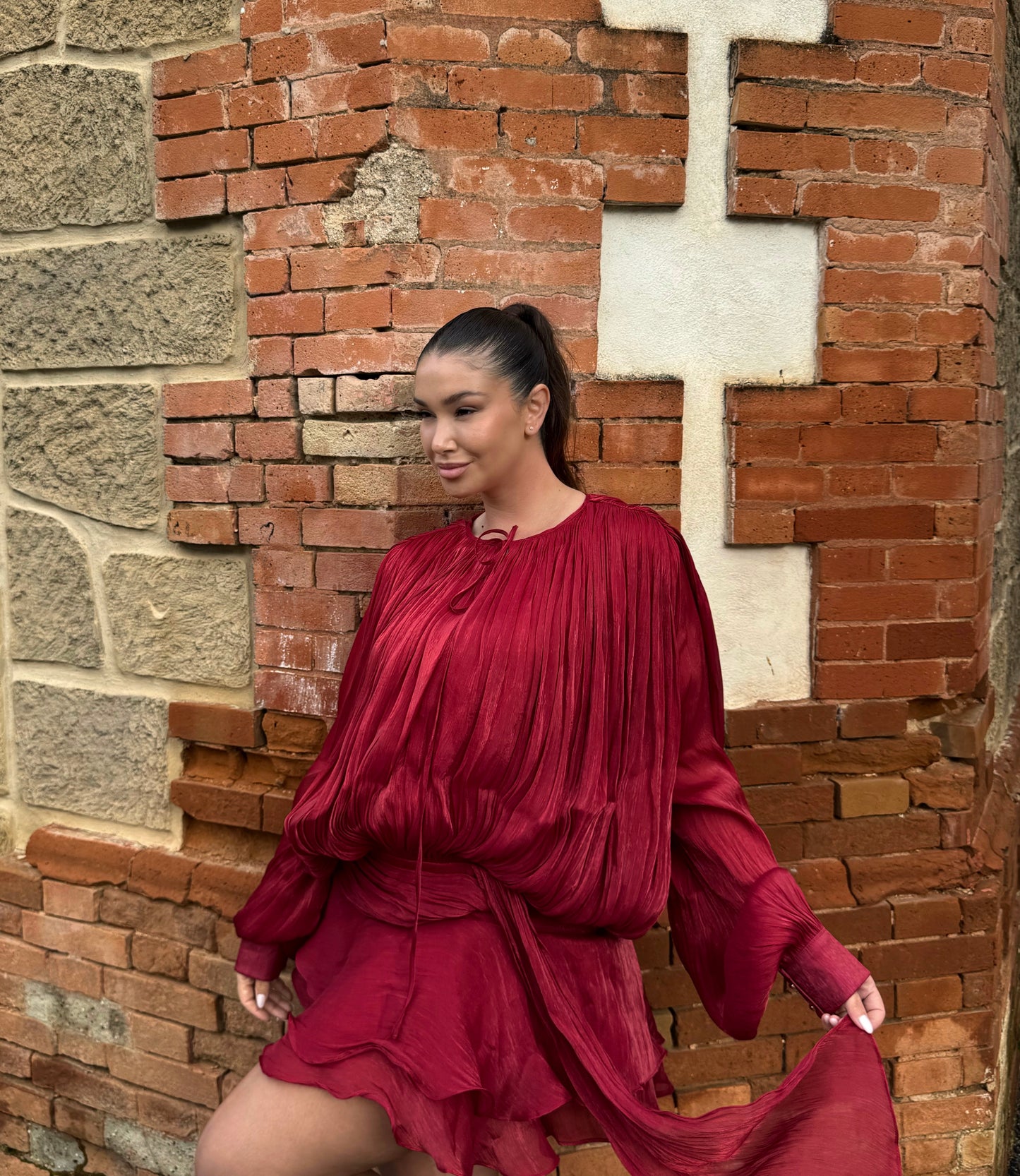 Vestido corto vuelo