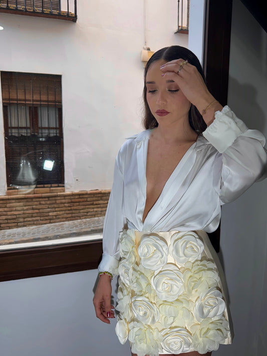 Falda flores